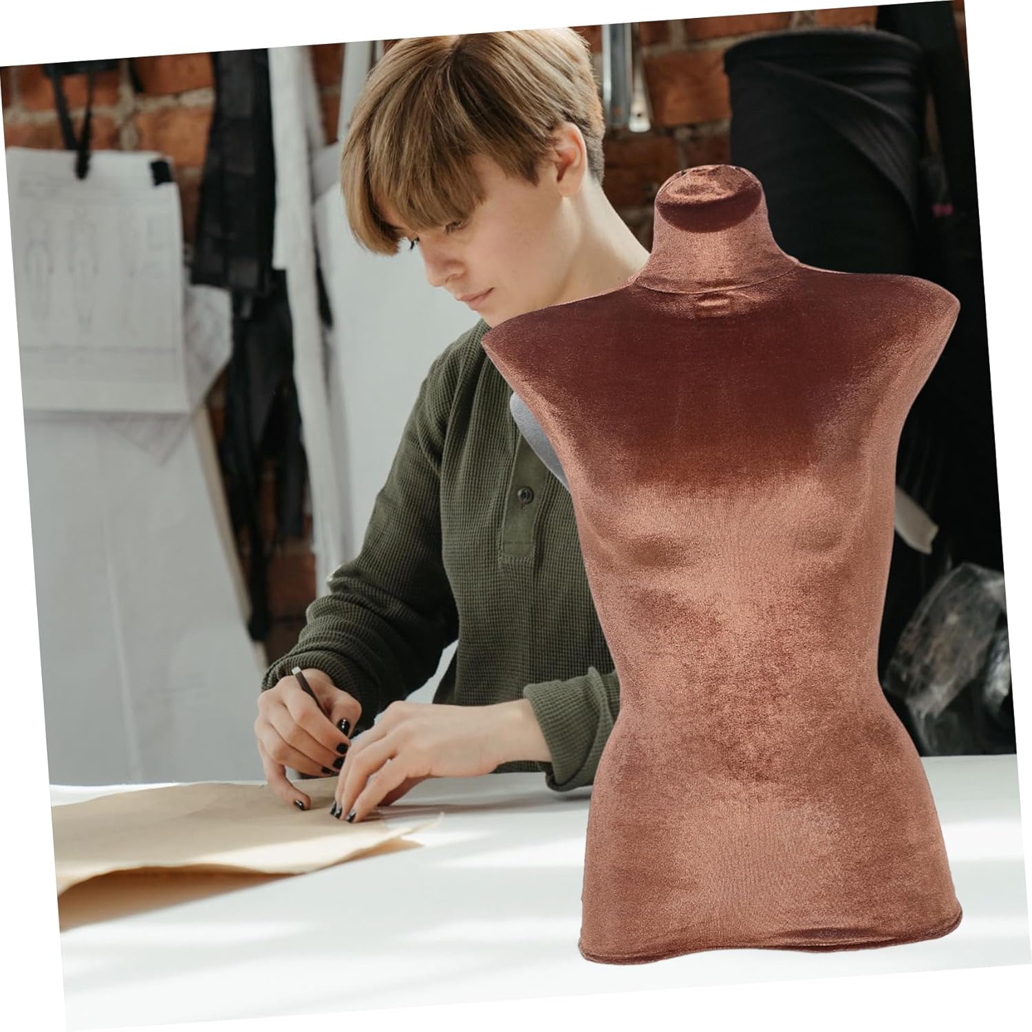 5pcs Mannequin Velour Cover for Female Upper Body Display Luxurious for Clothing Shop and Boutique Use Easy to Clean and Maintain Stylish Replacement Cover for Mannequin Props