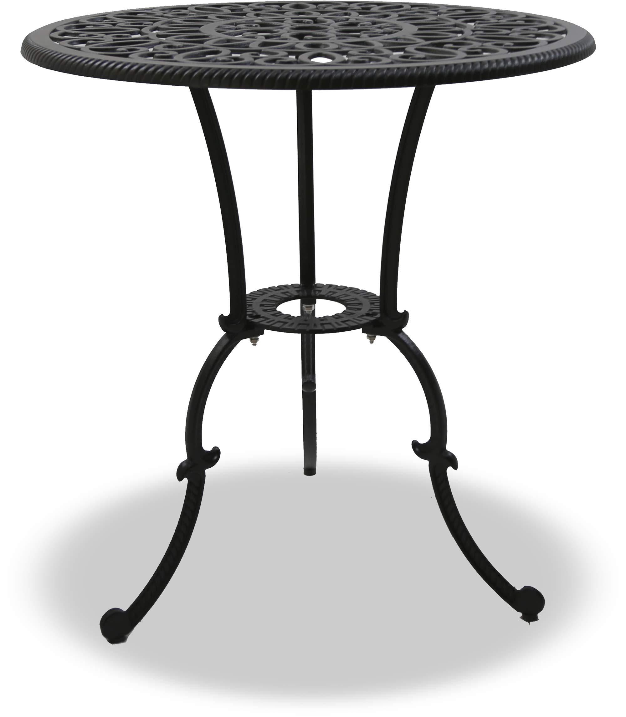 BANGUI Garden & Patio Black Cast Aluminium BistroTable