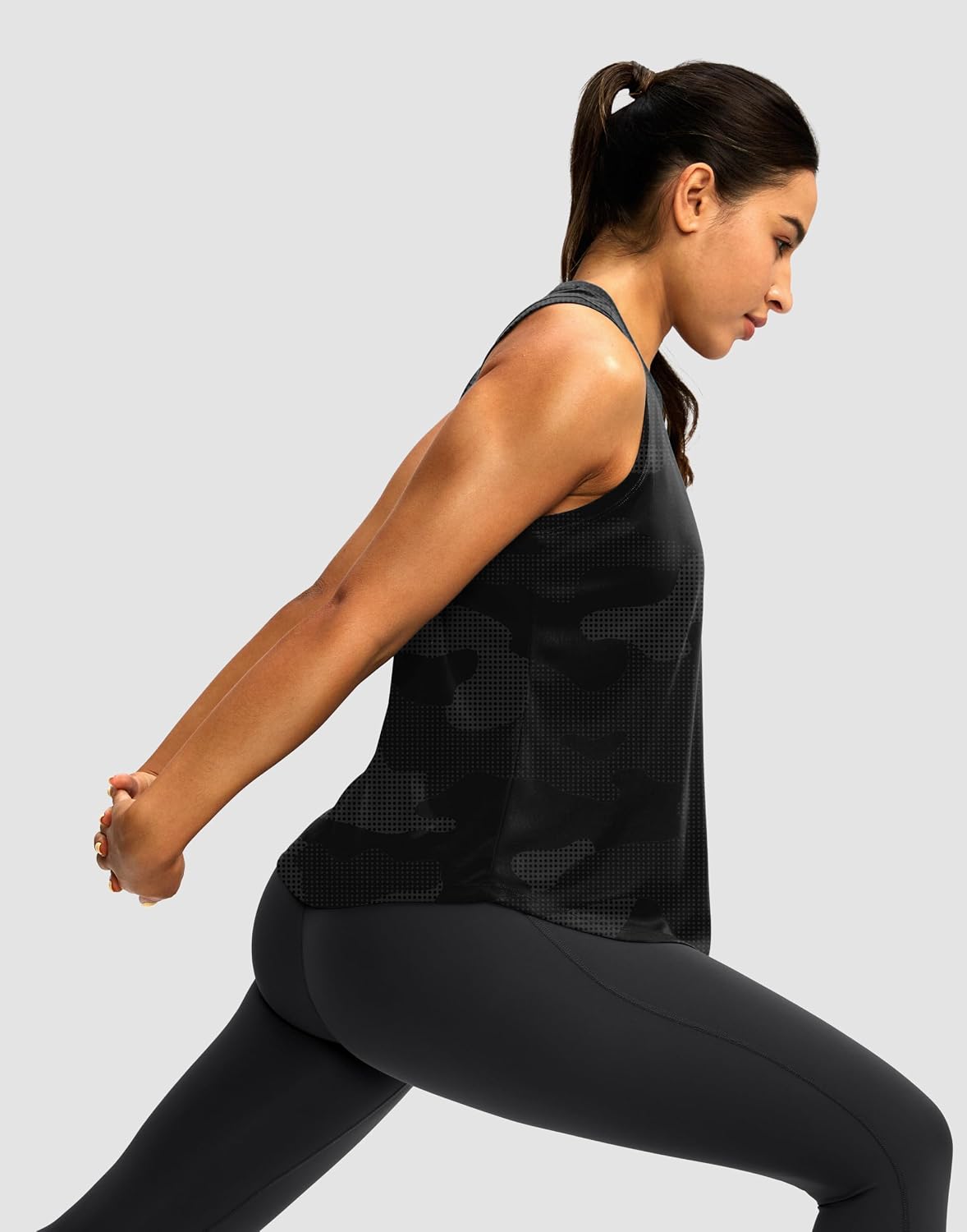  Women's Workout Tops Racerback Athletic Tank Tops thumbnail