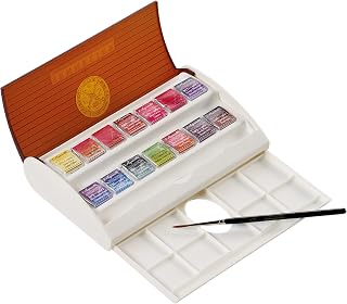 Sennelier French Artists Watercolor Plastic Travel Set, Set of 14, Multicolor