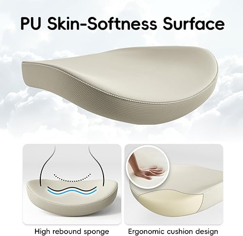 Miniatura 4 de Silla ergonómica para oficina en casa, silla de escritorio en forma de X, de piel sintética, silla de juegos con reposabrazos abatibles ajustables,