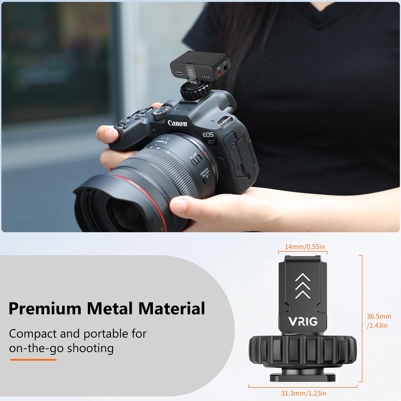 Amazon.co.jp: VRIG コールドシューマウントアダプター DJI MIC 2、MC