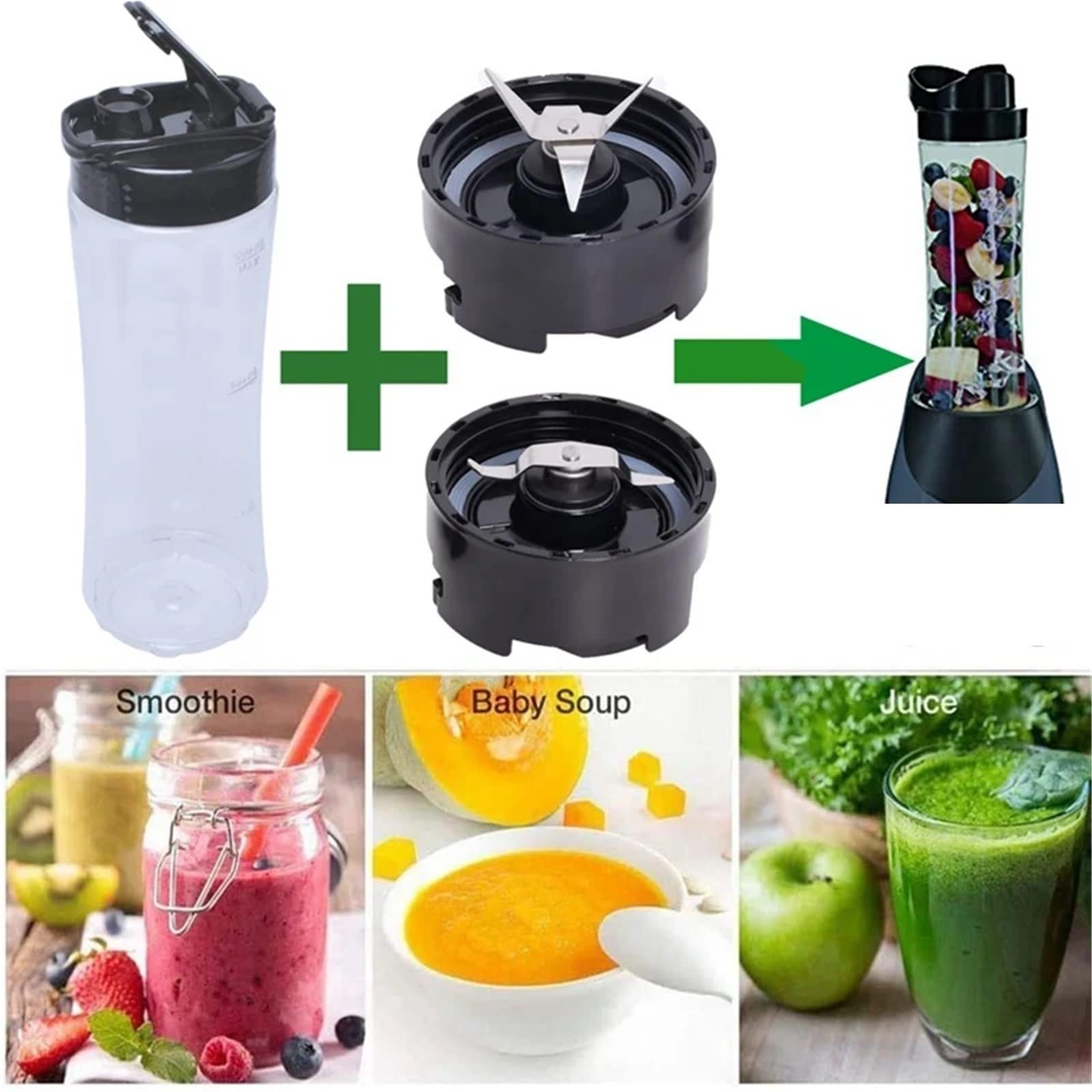Blender Flasche Ersatzteile,Kompatibel Mit Oster My Blend BLSTPB BLSTP2