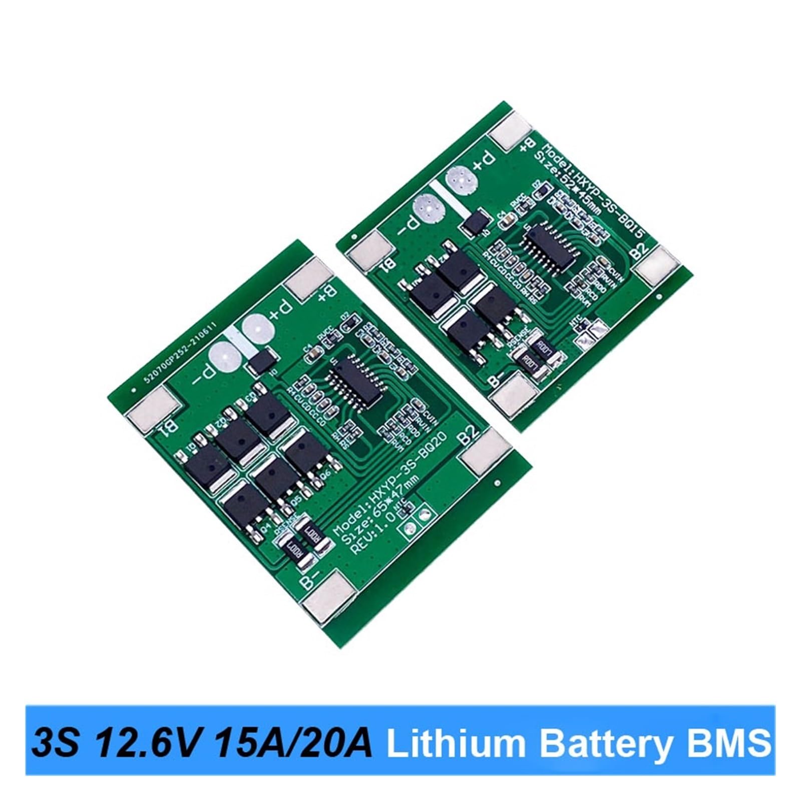 Amazon.co.jp: 3S 15A 20A BMS 12V 18650 リチウム電池保護ボード 10.8