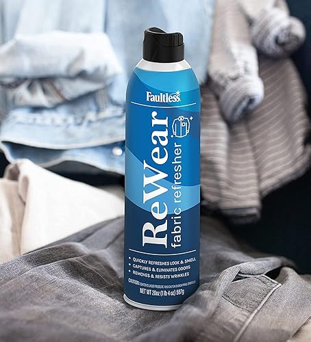 Miniatura 3 de Faultless ReWear - Spray de lavado en seco para ropa  removedor de arrugas, spray refrescante de tela, captura olores  como champú seco para la ropa