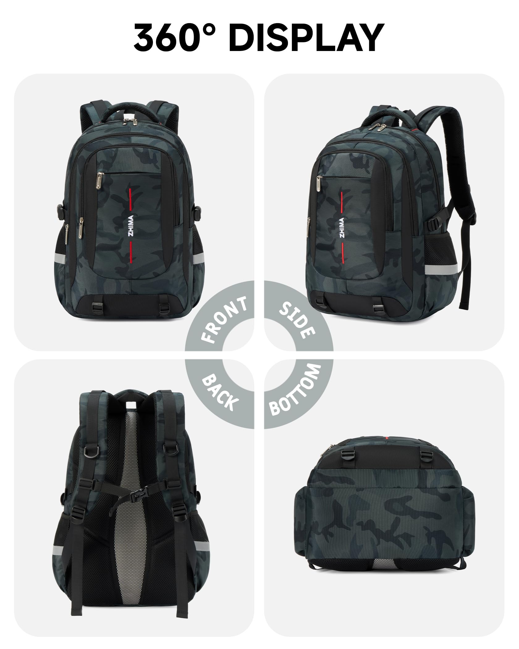 Tanou Mochila Escolar Niño Adolescente, Mochilas para Instituto Juvenil