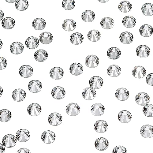 Miniatura 4 de 576 diamantes de imitación de cristal SS30 SS34 SS40 AB, gemas con purpurina y parte trasera plana, diamantes de imitación redondos brillantes para