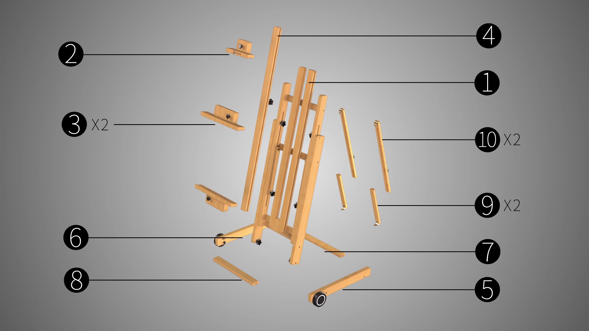 ★エルセーヌ スタンディングオベーション 30本★ Amazon.com: MEEDEN Versatile Studio H-Frame Easel - All Media