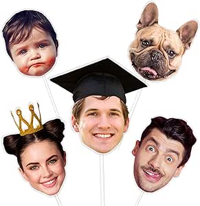 Amazon.com: Head Cutouts on a Stick Custom Face Cutout Photo Head Cut ...