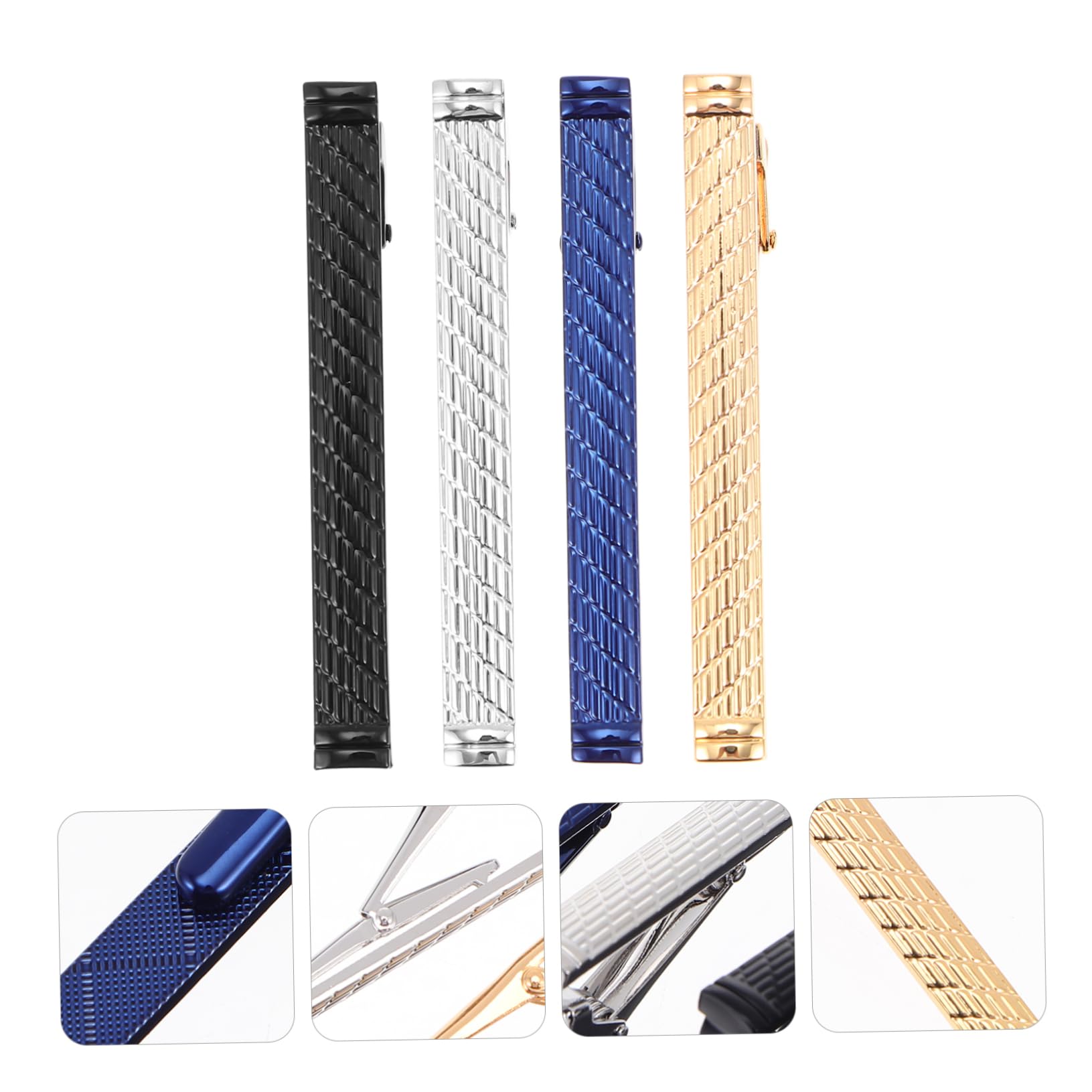 12piezas Clip De Corbata De Cobre Elegante Para Hombres De Práctico y Duradero Para Negocios y Ocasiones Especiales