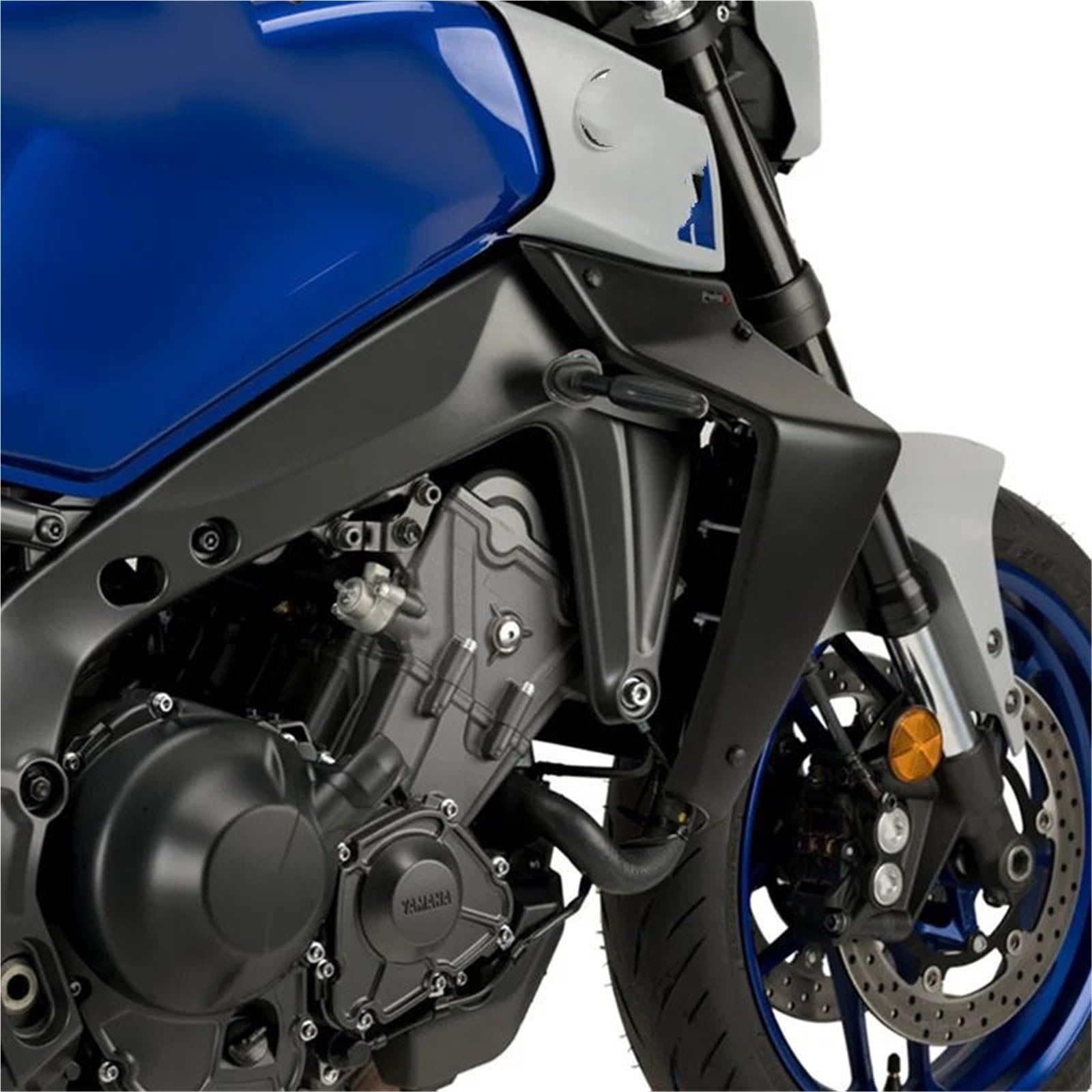 Pasuje do motocykla YAMAHA MT-09 SP 2021-2023 MT09 21-23 Sport Downforce Naked Side Spoilers Aerodynamiczny deflektor skrzydła(Blue)