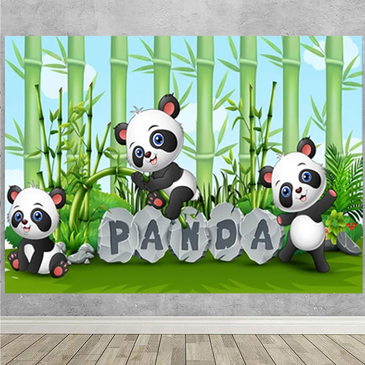 25-Piece Panda Photo Booth Props Kit - Bear Themed Selfie Props For Birthday Parties & Baby Showers