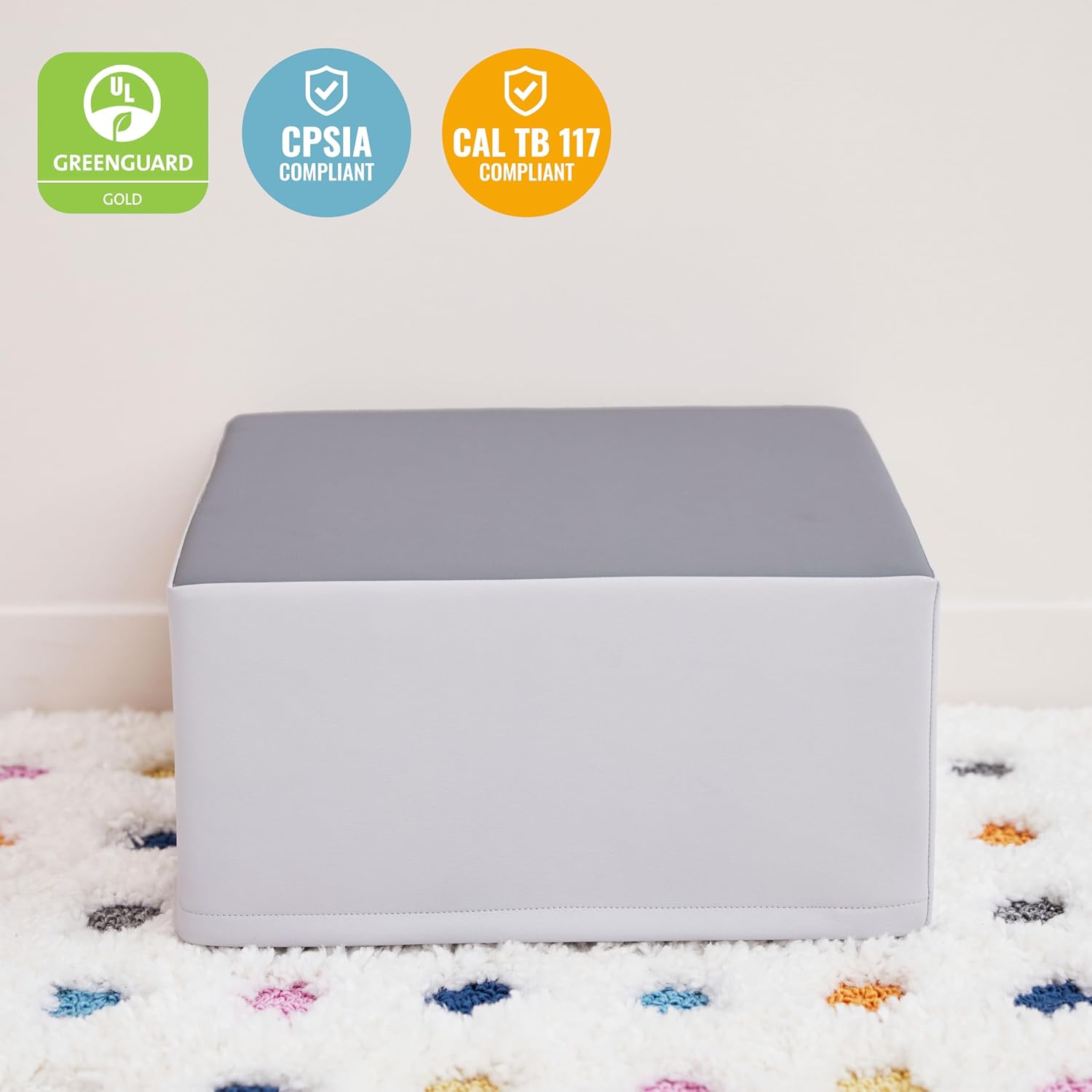 ECR4Kids SoftZone Junior Mix n' Match Pedestal, Beginner Playset, Grey