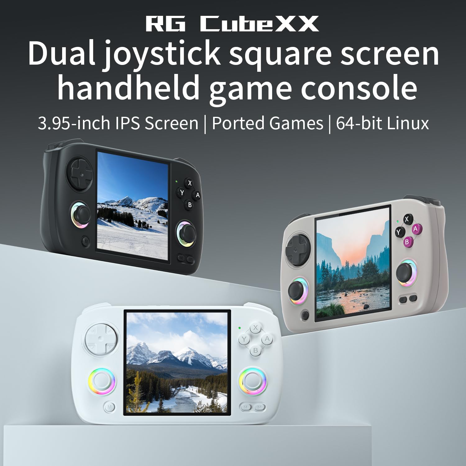 MICROMINI RG Cube XX Retro Handheld Game Console, 3.95 Inch IPS
