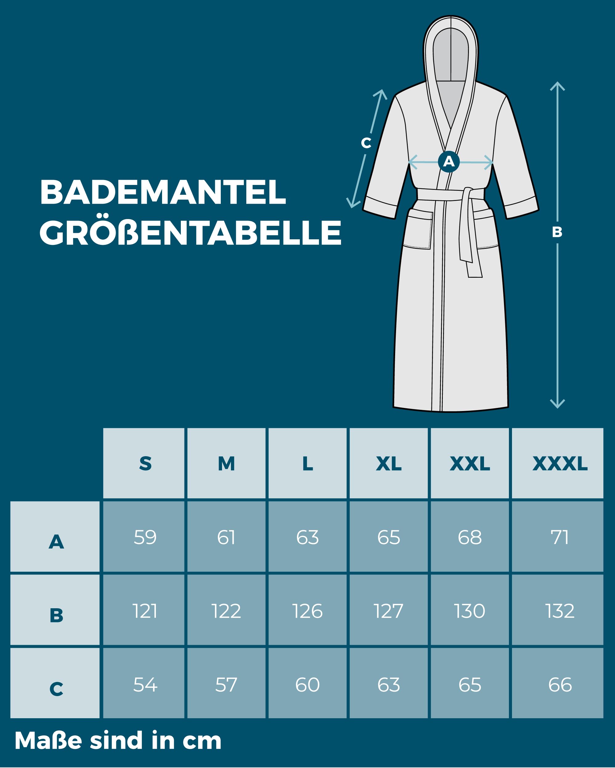 Twinzen - Bademantel Herren 100% Baumwolle Oeko-Tex