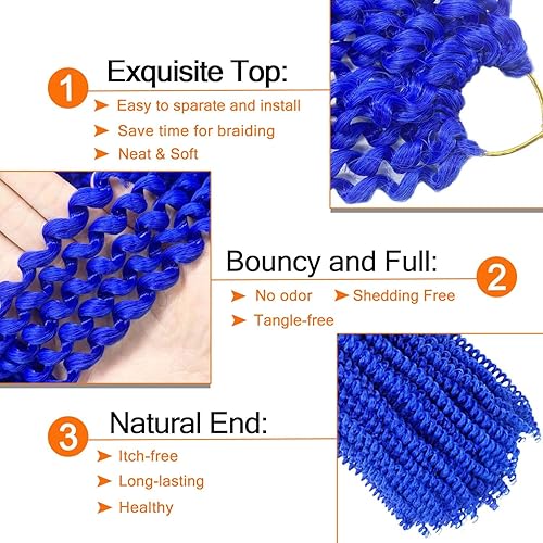 Miniatura 3 de 1 paquete de 1 extensión de cabello ondulado de color borgoña Passion Twist de 18 pulgadas, color burdeos, cabello rizado y trenzado (18 pulgadas