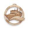 Personalized Cruise Ship Ornament, Engraved Vacation Souvenir, Nautical Christmas Tree Decoration, Custom Gift for Cruise Lovers, Travelers & Wedding Favors
