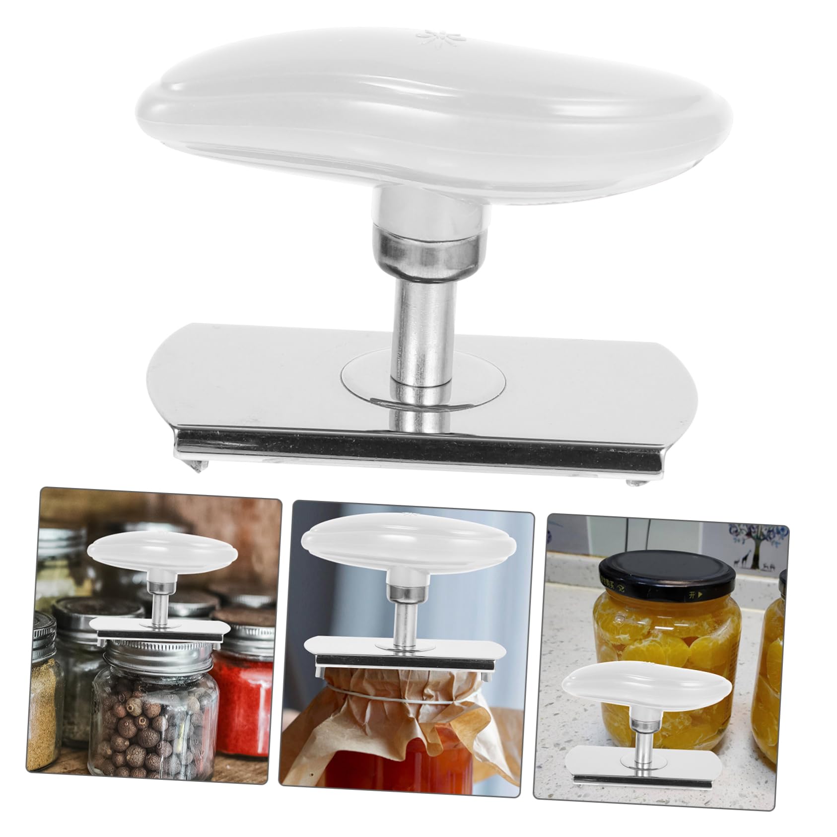 Amosfun 5St Dosenöffner aus Edelstahl Glasöffner Anleitung Stecker Werkzeug flaschenöffner bottle opener stopfpilz plastikwanne kann Zubehör kompakter Dosenöffner Rostfreier Stahl