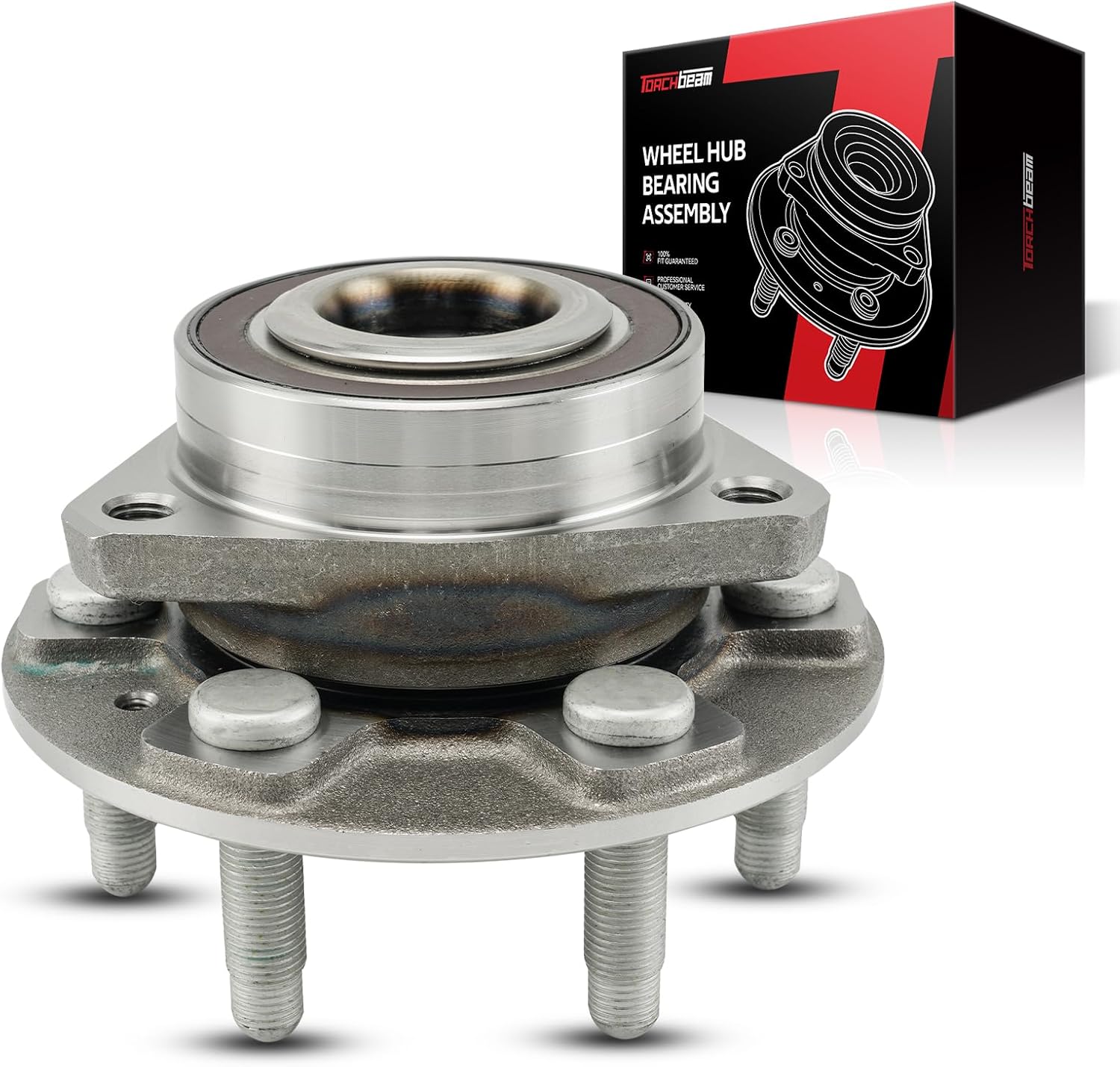 Torchbeam 512593 Front Wheel Hub Bearing Assembly for 2018-2022 Chevy Traverse, 2017-2022 GMC Acadia, 17-22 Cadillac XT5, 18-22 Buick Enclave, 20-22 Cadillac XT6 Wheel Bearing FWD/4WD 6 Lugs w/ABS