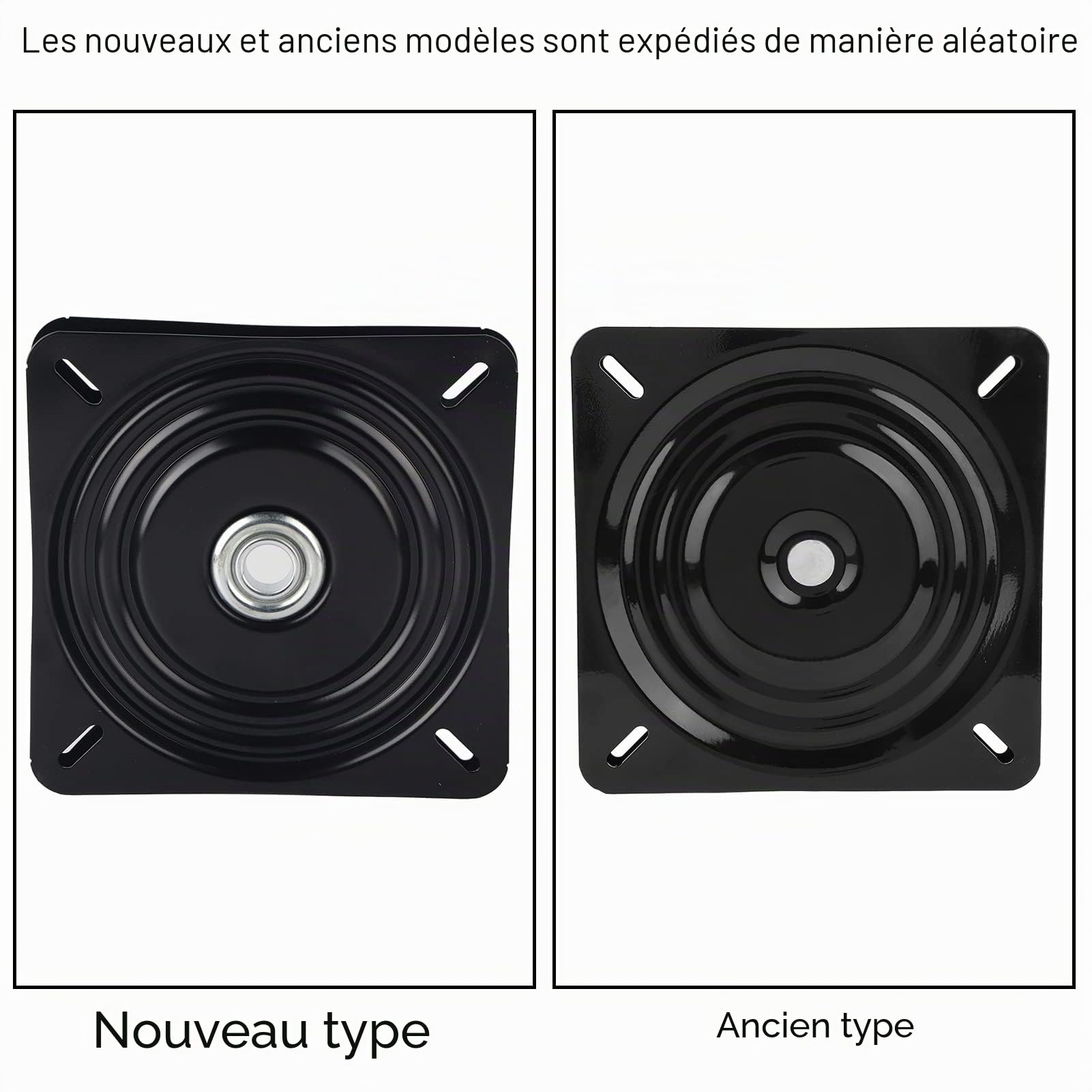 Table tournante pivotante de 10 ", Base de matériel rotative carrée Universelle à 360 ° Lazy Susan, Plaque de Base pivotante pour Meubles de Bureau, Table tournante pour kaleïdoscopes