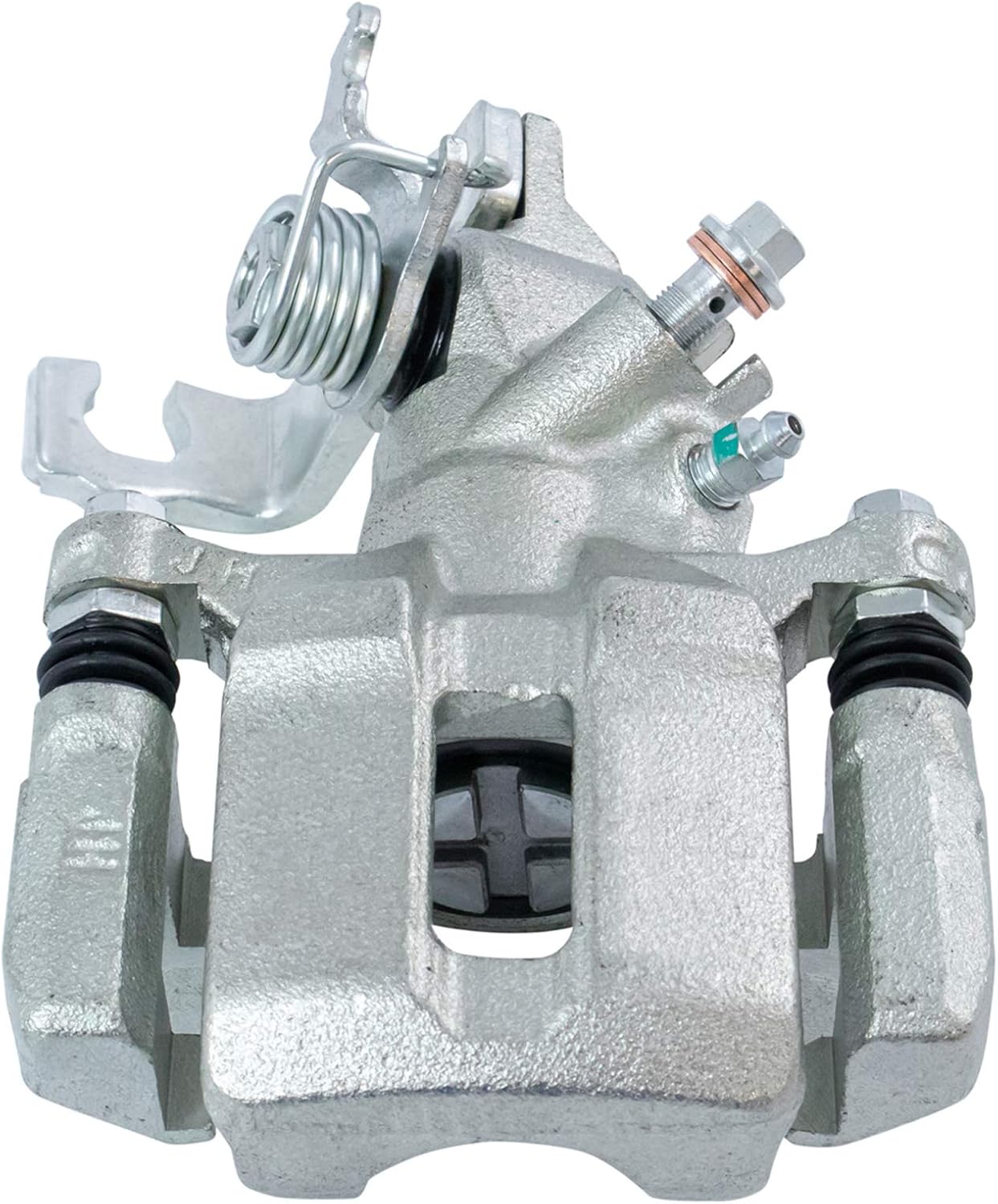 TRQ Rear Brake Pad & Rotor Kit Brake Caliper Brake Chemical Kit Brake Pads Brake Rotor Ceramic Premium G-Coated Compatible with 2004-2008 Acura TSX 2003-2007 Honda Accord