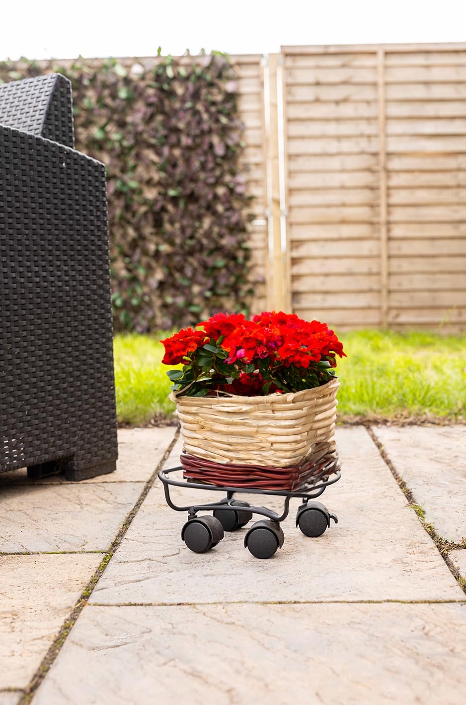 Garden Mile® - Portavaso Rotondo Per Piante, Interni/Esterni, Sottovaso Con Ruote, Protezione Pavimento, Per Vasi Grandi E Piccoli - 2