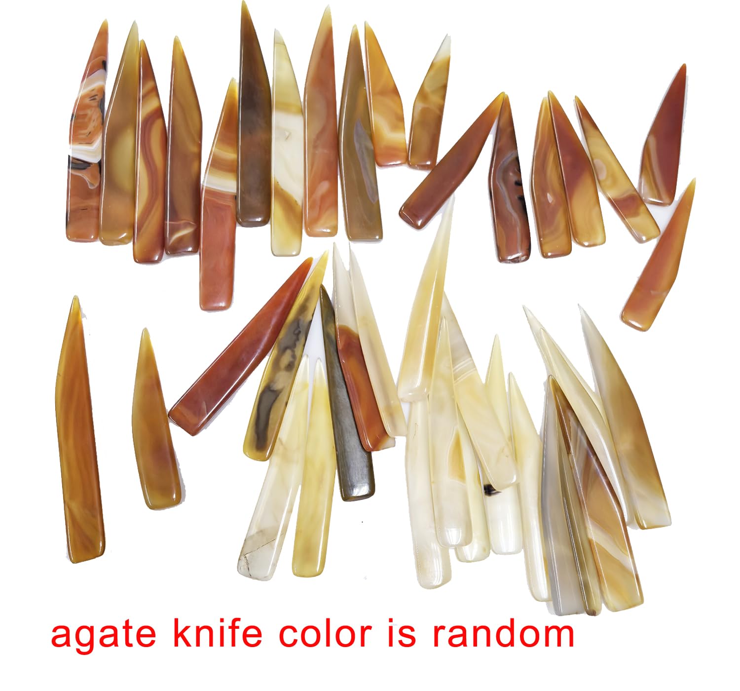 OTOOLWORLD Agate Burnisher Knife Craft Polishing Tool for Jewelry Gold and Sliver Convenient Polishing (knife-10)