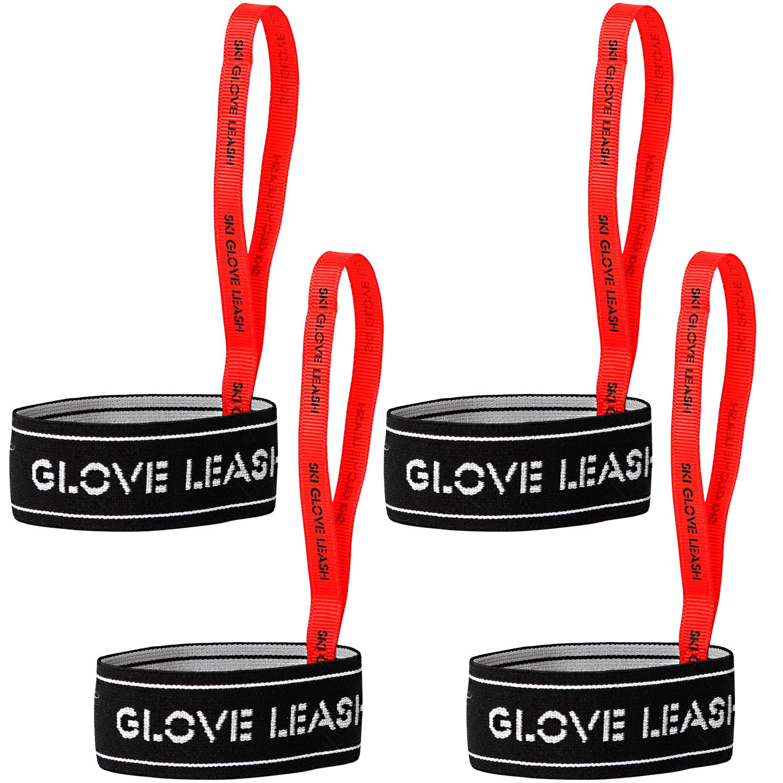 AolamegsSki Glove Leash, Comfy Elastic Glove Straps for Skiing, Perfect Mountaineering & Ski Accessories for Hanging Gloves