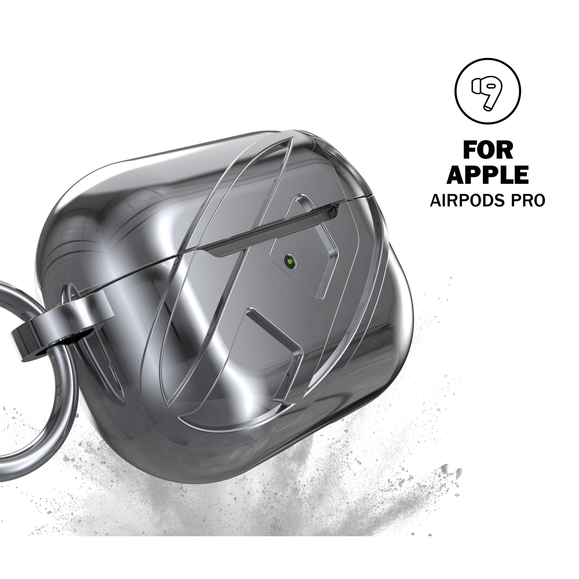 DIESEL Apple AirPods Pro 2 ケース　シルバー Amazon | DIESEL AirPods Pro2 / AirPods Pro と互換性有り ケース