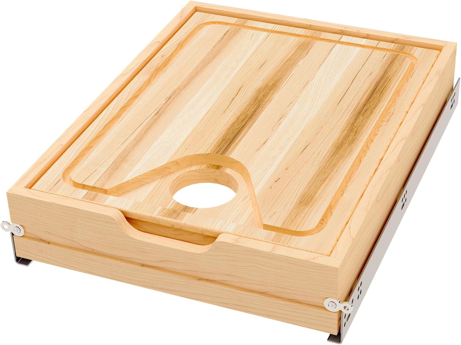 REV-A-SHELF Wood Base Cabinet Cutting Board Drawer Replacement System w/Soft-Close