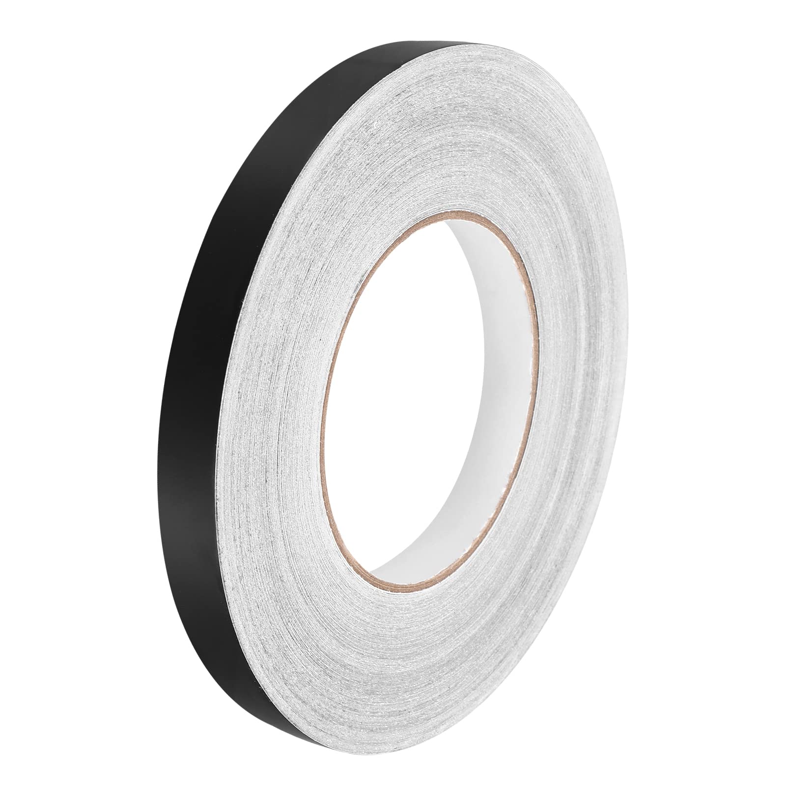 uxcell 0.59 Inchx164 Ft Foil Self Adhesive Tile Sticker Decoration Gap Sealing Tape Strip Waterproof Self-Adhesive Floor Crevice Line Sticker for Wall, Cabinet, Kitchen, Black