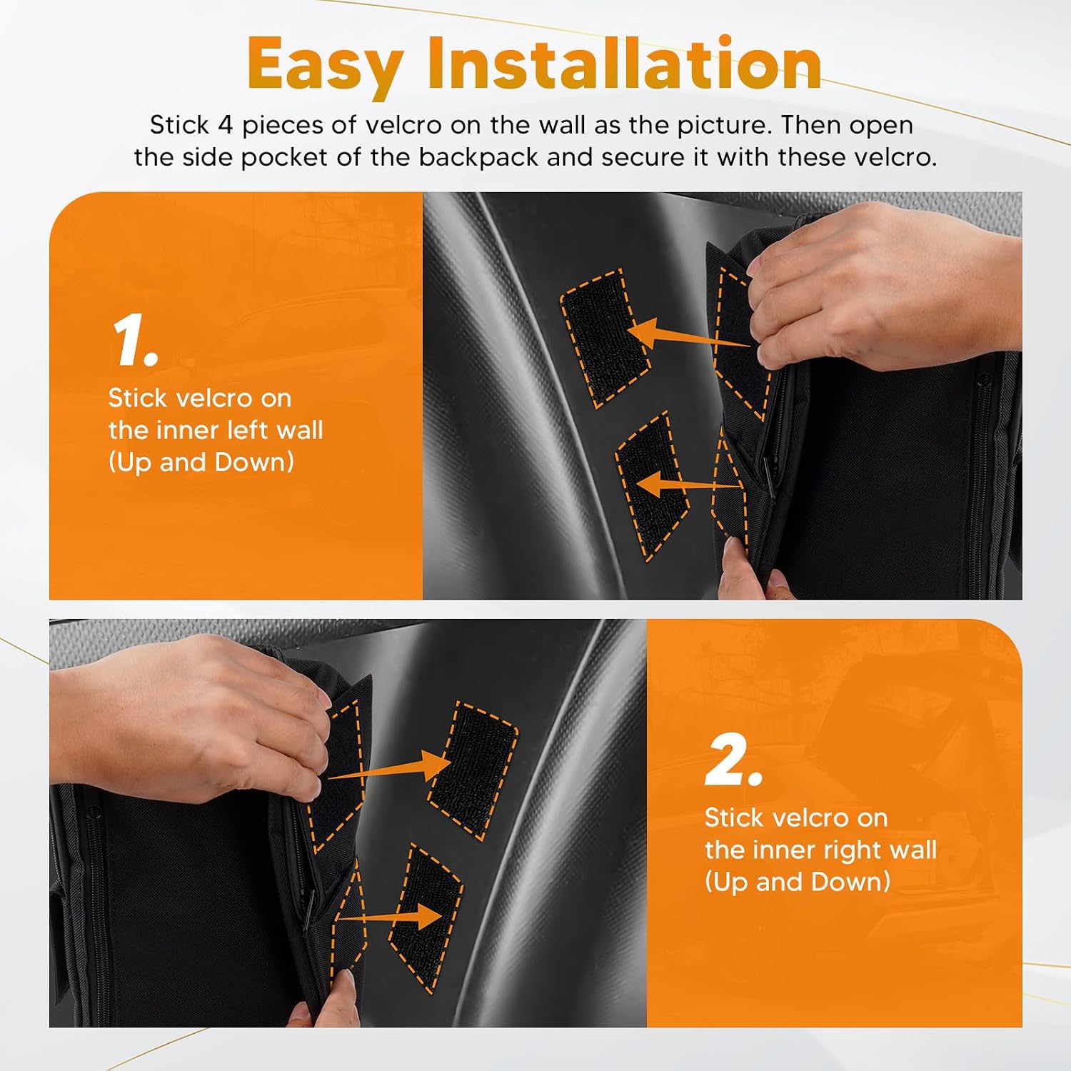 Powerty Upgrade Forester Trunk Organizer Pocket, Cargo Organizer Multifunction Backpack Car Trunk Side Pocket Storage for Forester 2019-2024 1Pcs