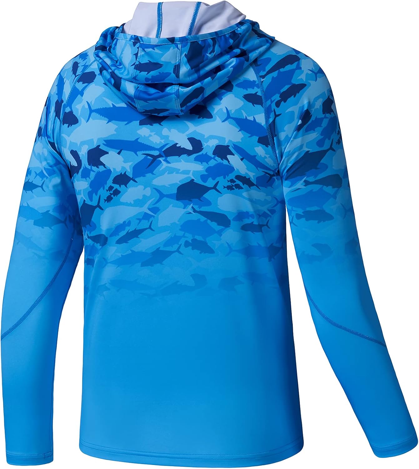 BASSDASH Youth UPF50+ Performance T Shirt with Hood Long Sleeve Fishing Hiking Sun Shirt FS03Y - Image 6