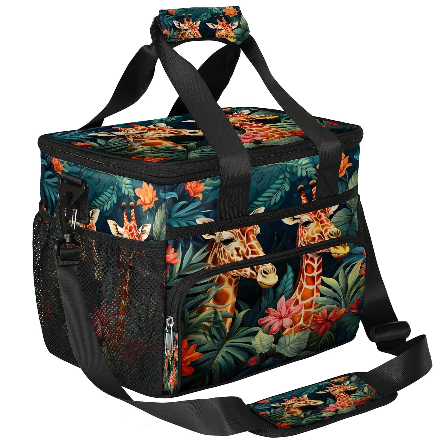 Lunch Box for Men Heavy Duty Insulated Lunch Bag for Women Tropical Giraffe Lunchbox for Adults Lunch Cooler