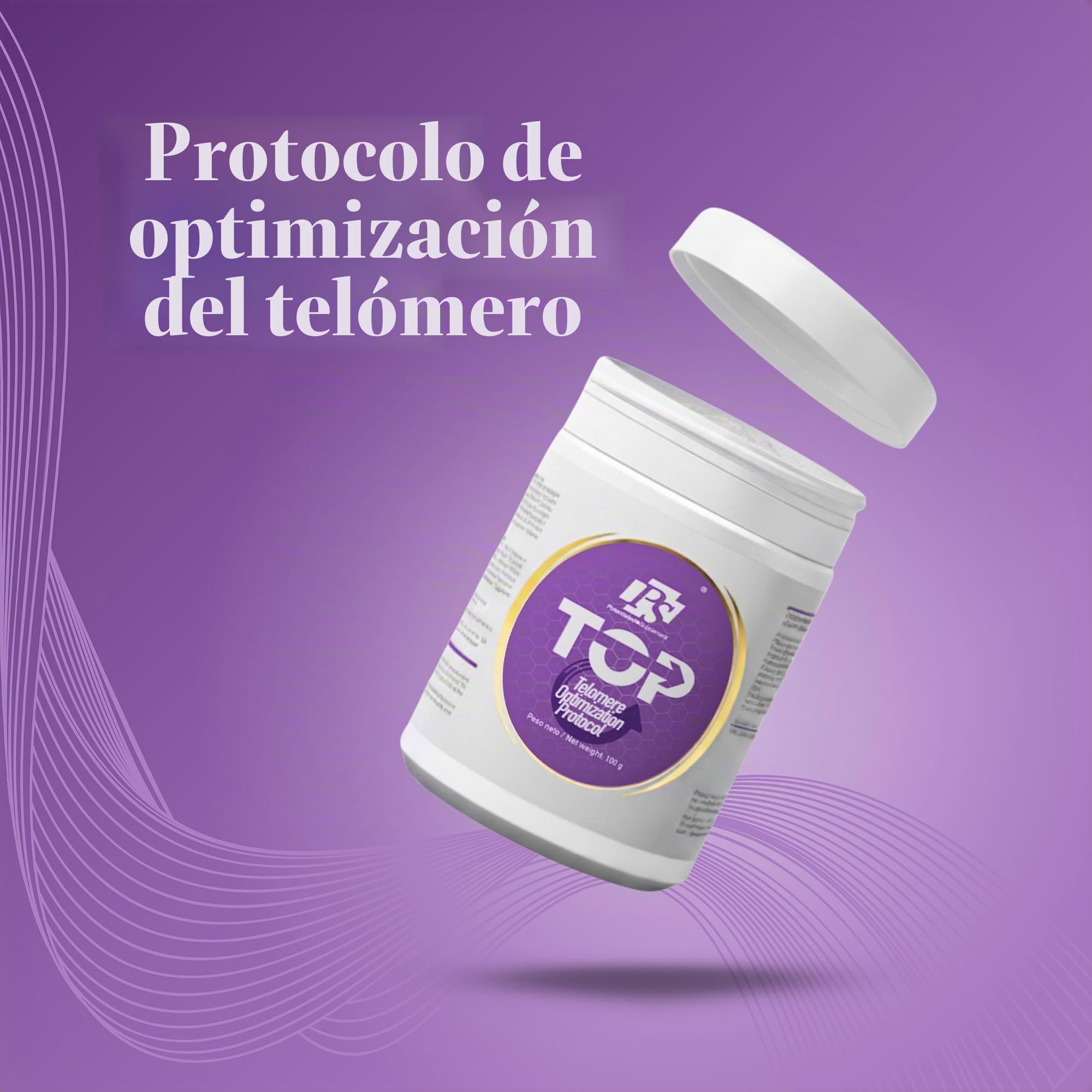 PS T.O.P - Antiedad Celular, Fórmula Avanzada con NADH y Q10, 300 g
