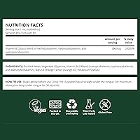Vista 3 de Vivo Life - Complejo de vitamina B12, suplemento de salud de alta potencia, gotas líquidas de sabor naranja, 2.0 fl oz, 60 porciones