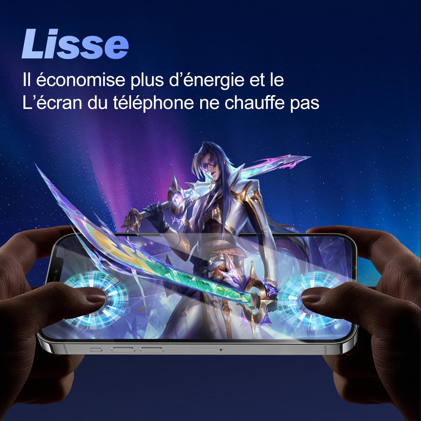 Écran pour iPhone 15 Pro – Kit de Remplacement d'Écran LCD 6,1" FHD + Digitizer Tactile + Cadre – Compatible Modèles A2848/A3101/A3102/A3104(True Tone Programmable)