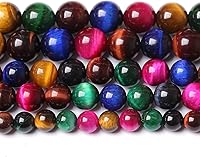 Vista 57 de 45 piezas de cuentas de jade birmano de piedra natural de 5⁄16 pulgadas (8 mm) para hacer joyería, pulseras de cristal de bricolaje