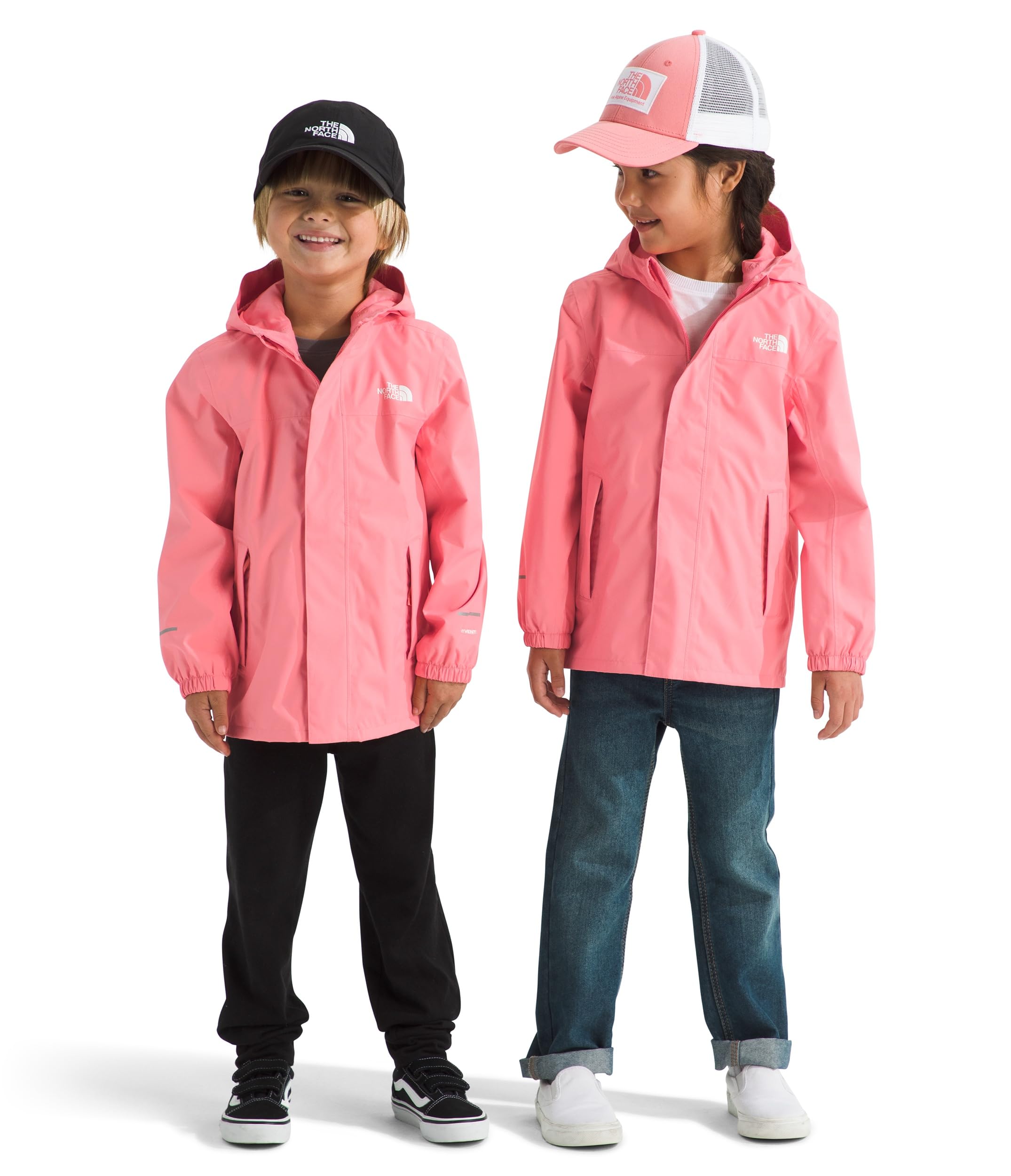 THE NORTH FACE Kids' Antora Rain Jacket | Waterproof, Breathable, 3-piece Hood, Secure Zip Hand Pocket