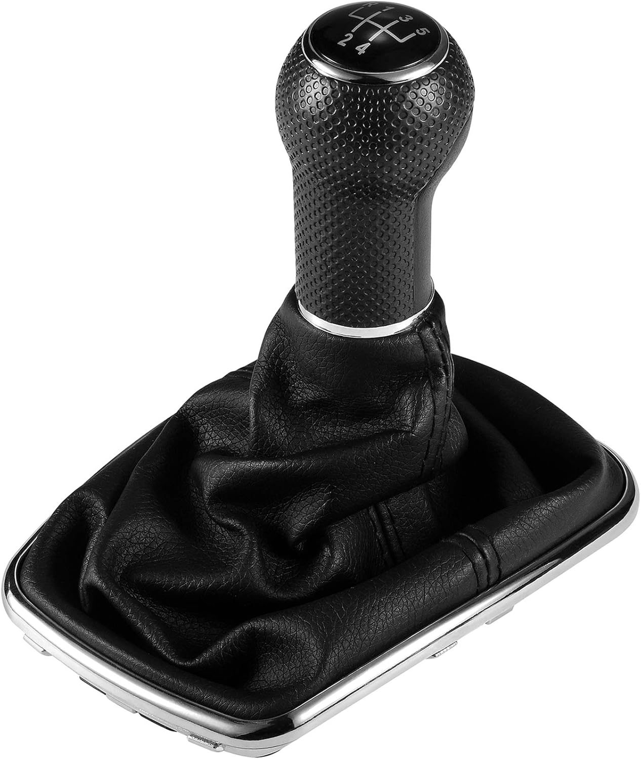 Semoss Universal 5 Speed Manual Gear Shift Knob with Gaitor Boot Cover