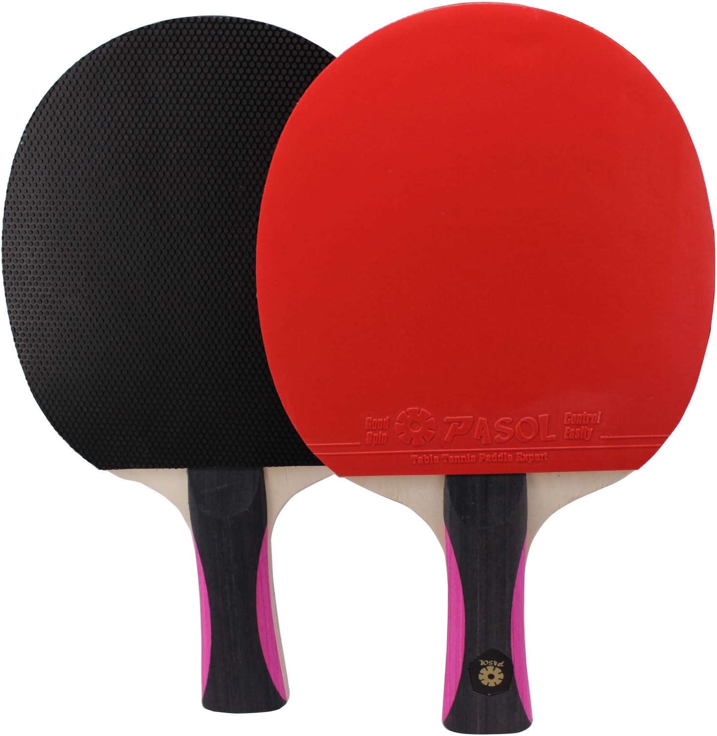 PASOL 2-Player Primary Ping Pong Paddle Table Tennis Racket for Kids,Beginners