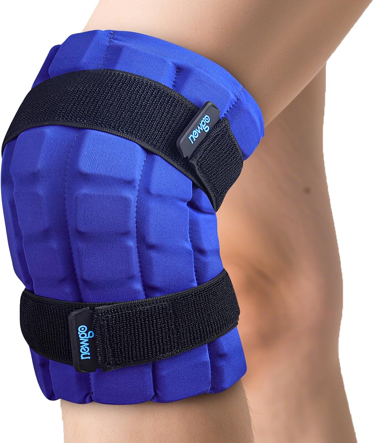 NEWGO Ice Pack for Knee After Surgery, 2 Hours Long-Lasting Cold Therapy Zero Wound Pressure Knee Ice Pack Wrap for Post-Op, Swelling, ACL, Sports Injuries