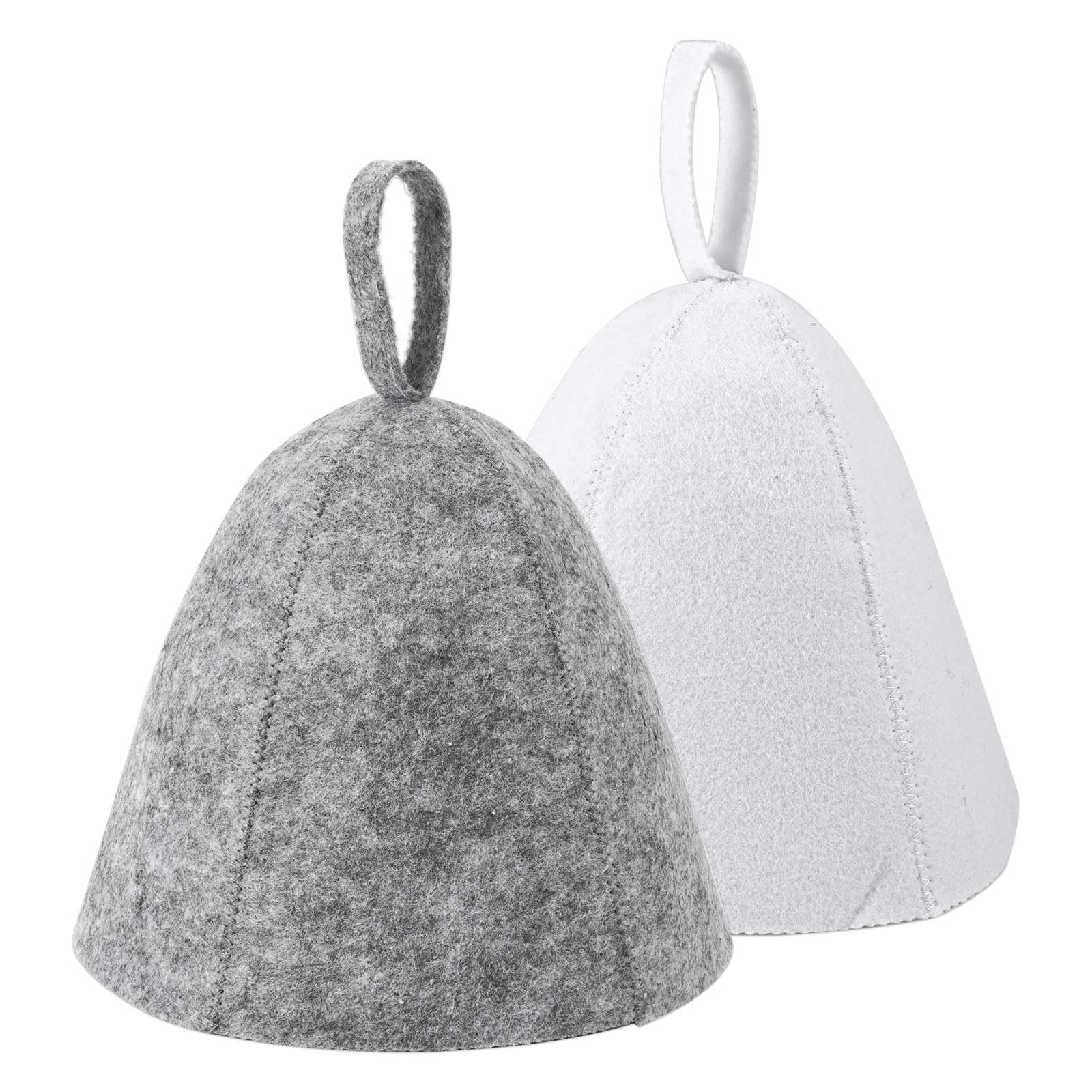 BOXOB 2pcs Sauna Hats for Men Women, Wool Felt Russian Banya Sauna