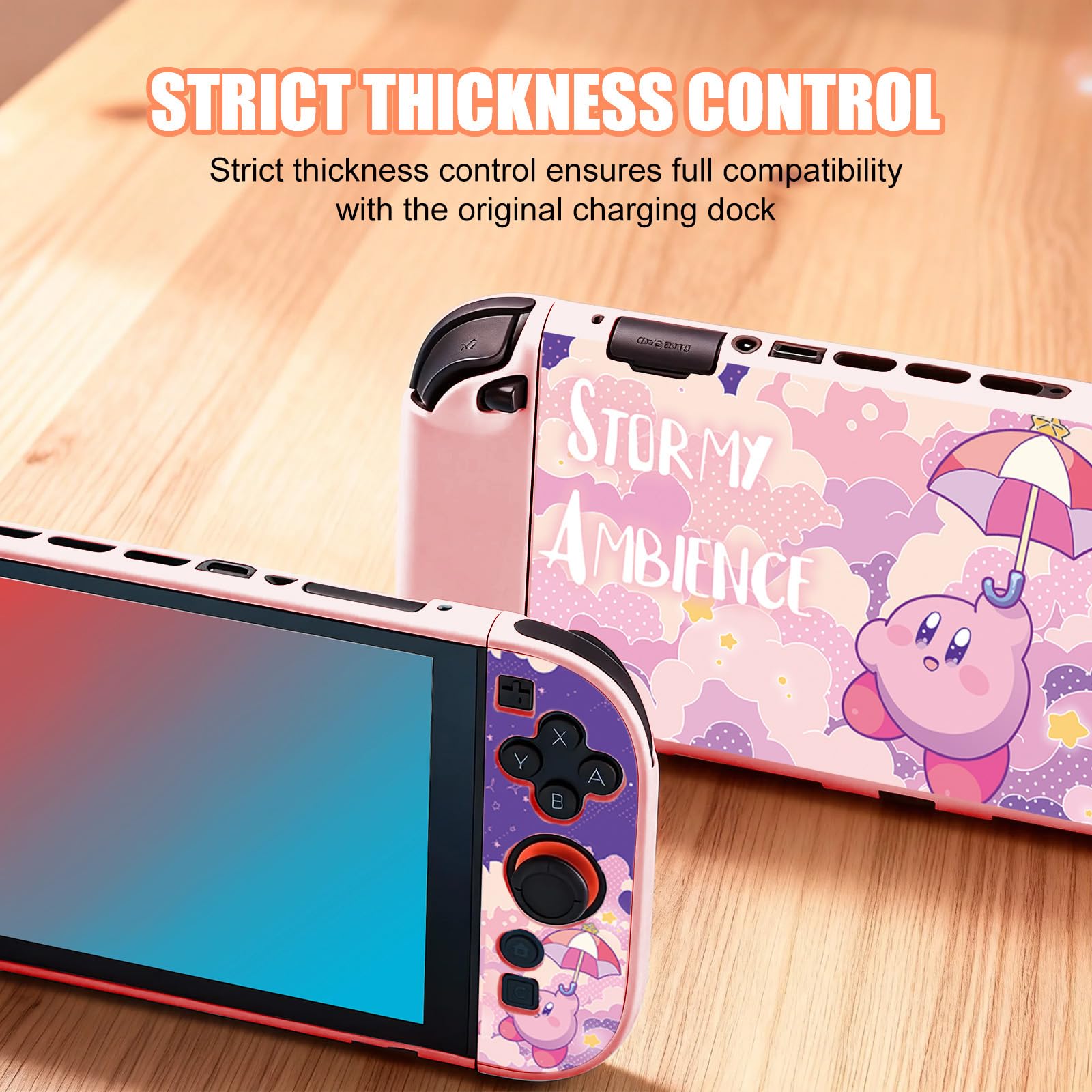 BAYINBROOK Switch 2 (2025) Coque TPU Antichoc Antidérapante Souple, Rechargeable sans Retirer la Coque, Protection Joystick
