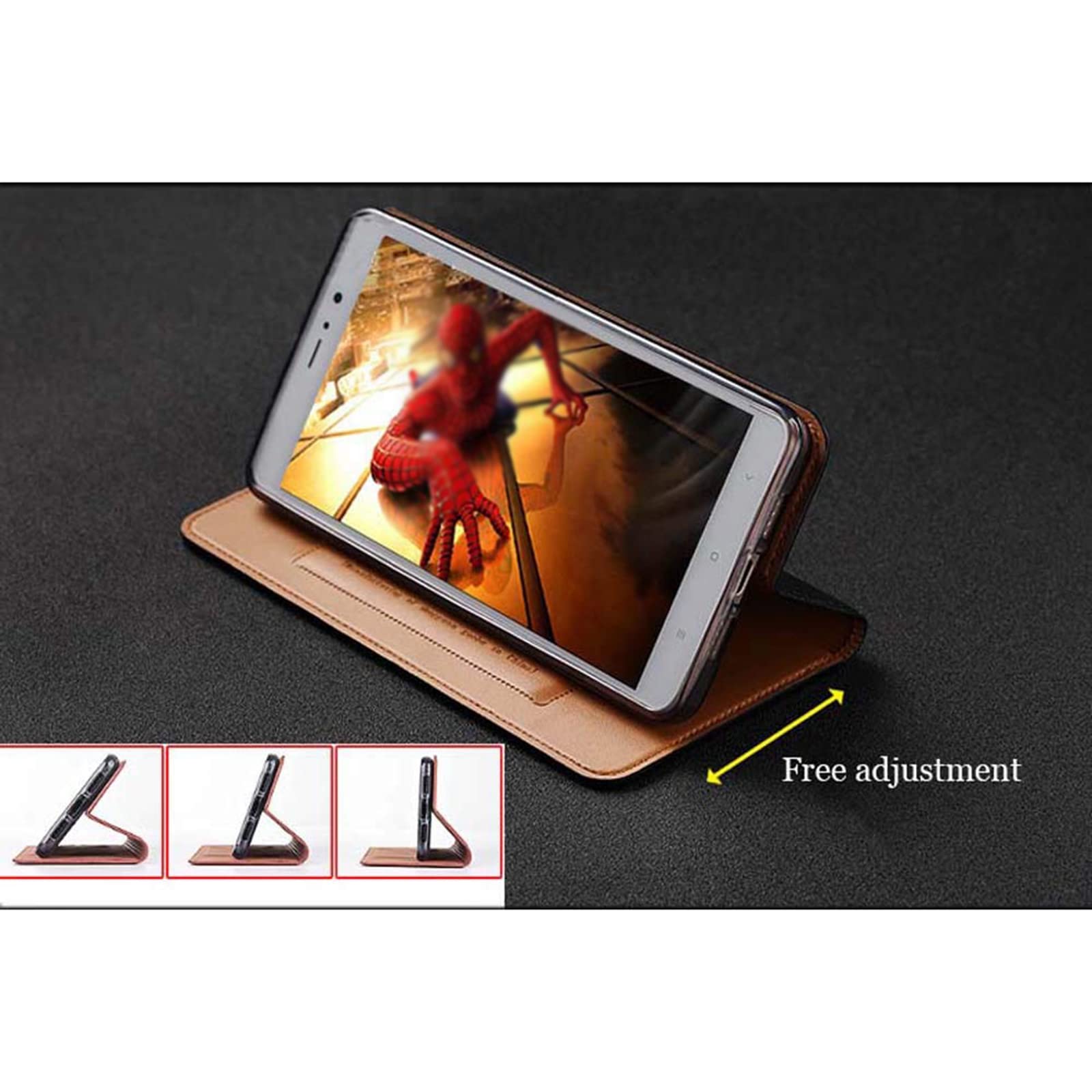 Etui do iPhone 13 Pro Max/13 Pro/13/13 Mini, prawdziwa skóra, etui ochronne z klapką, etui na telefon komórkowy z uchwytem na karty, funkcja stojaka, zamknięcie magnetyczne, czerwone, 13 Pro Max 6,7"