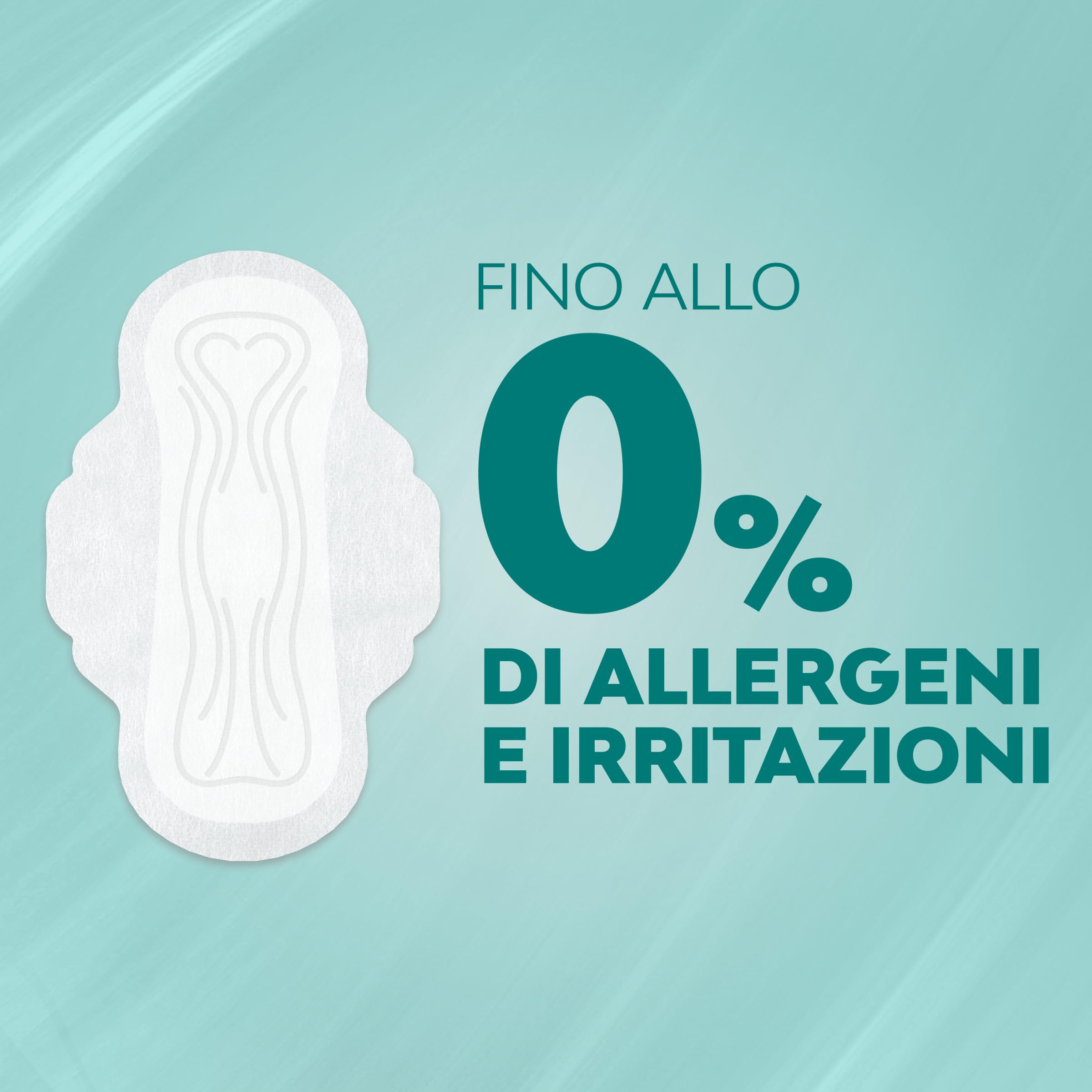 Nuvenia, Assorbente Pure Sensitive Ultra Notte con Ali, Assorbenti per Flusso Abbondante, Confezione da 48 Assorbenti