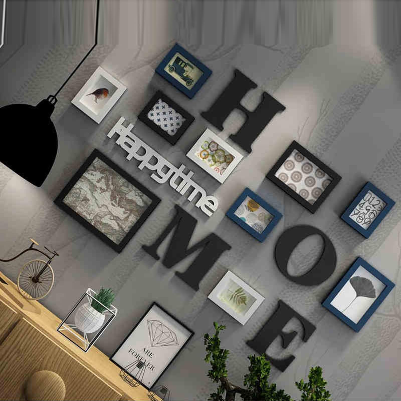 Cadre mural polyvalent pour montage mural ou autoportant de vos photos