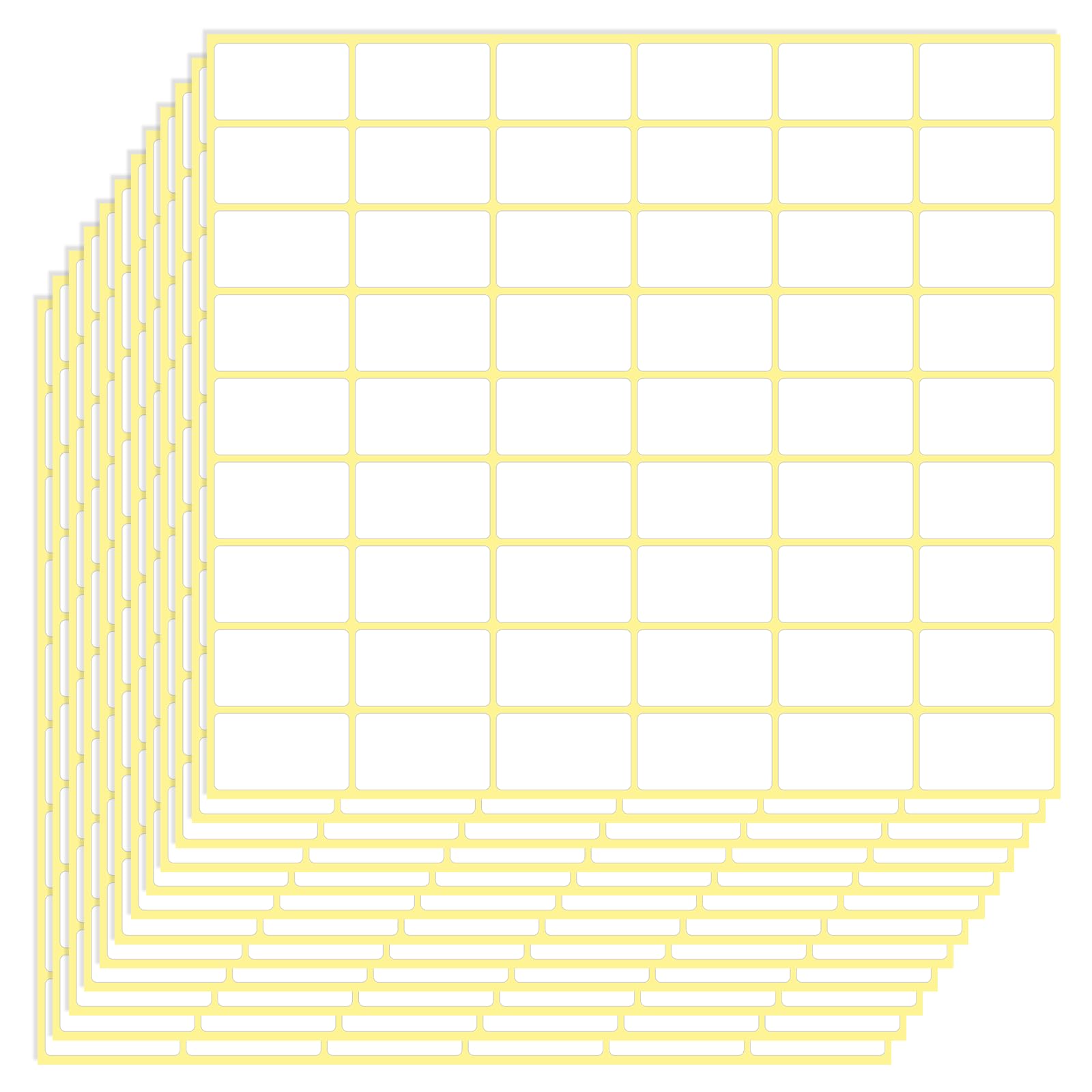 1620PCS Matte White Labels Stickers 0.6" x 1.1" Removable Blank Stickers Small Sticky Labels Price Name Tags to Write On for Jar Diamond Art Boxes Folder Envelope Office Kitchen