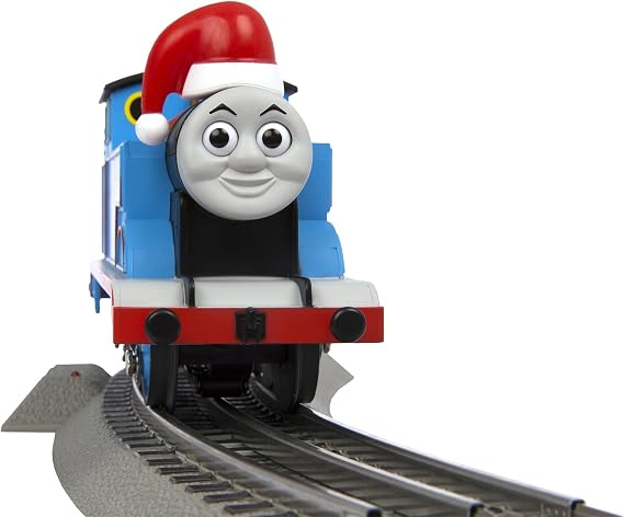 Lionel Thomas & Friends Christmas Freight Electric O Gauge Bluetooth Train Set with Remote, Blue,red and White