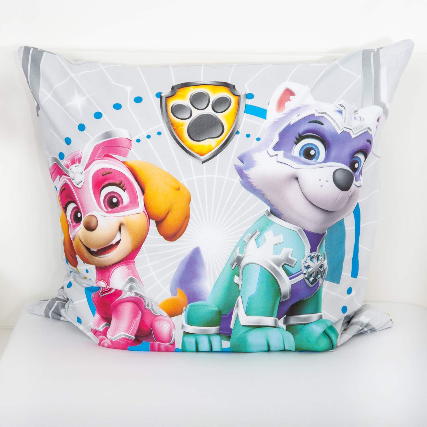 Housse Couette Simple Enfant Parure De Lit Paw Patrol Simple - Housse Couette Réversible - Enfant - 135x200 Cm Taie Parure Lit Enfant